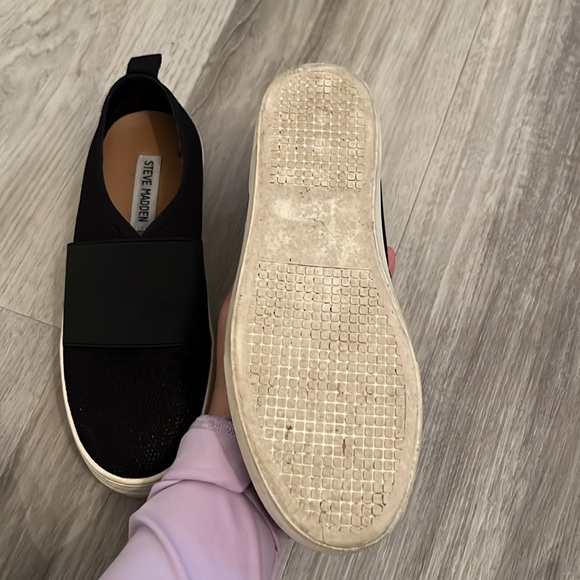 Steve Madden Black platform Loafers shoes for work - Picture 5 of 5